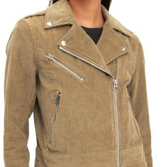 Rag Bone Medium Mercer Camel Corduroy Moto Jacket - Picture 8 of 8
